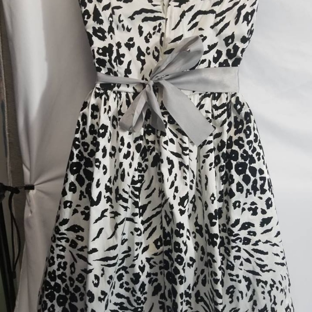 Black & White Leopard Print Ruby Rox Dress Size 5 - image 5
